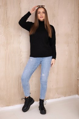 Sweter z półgolfem czarny  