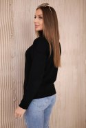 Sweter z półgolfem czarny  