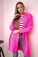 Sweter z rękawami typu nietoperz różowy neon  