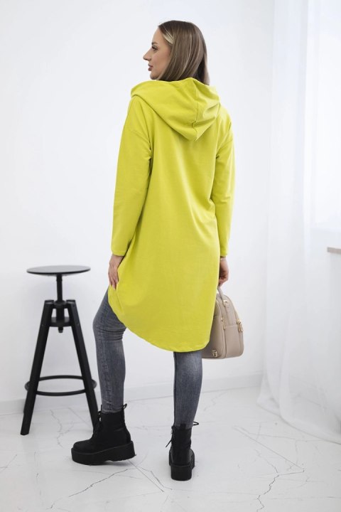 Bluza z długim tyłem i kapturem kiwi Bluza z długim tyłem i kapturem kiwi