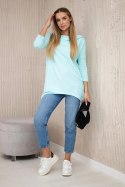 Bluza z nadrukiem roweru miętowa  