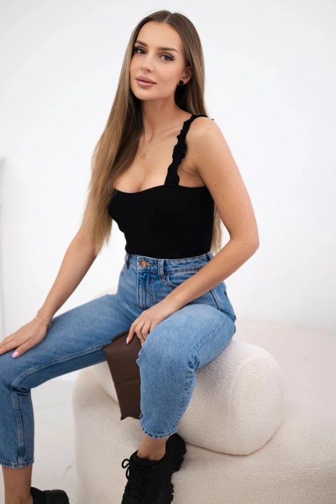 Bluzka body na ramiączkach czarna Bluzka body na ramiączkach czarna