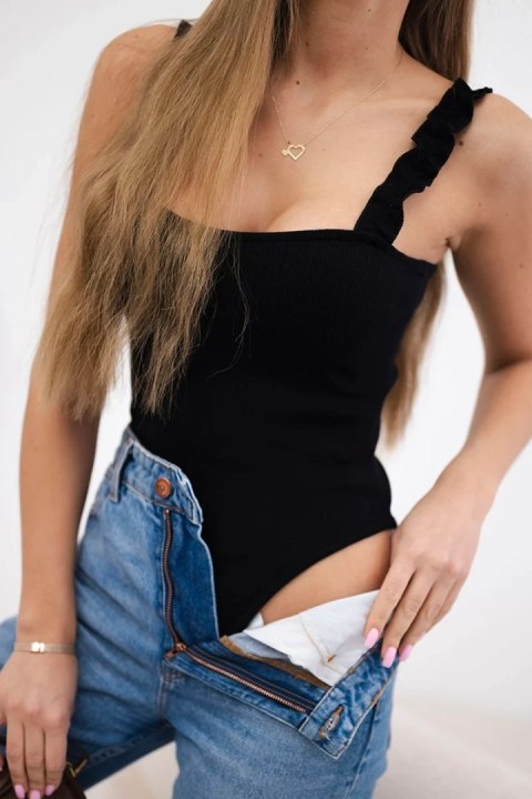 Bluzka body na ramiączkach czarna Bluzka body na ramiączkach czarna