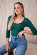 Bluzka body z nadrukiem pistoletów zielona  