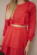Sukienka boho czerwona  