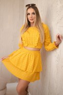 Sukienka boho musztardowa  