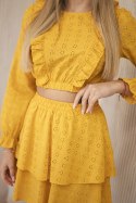Sukienka boho musztardowa  