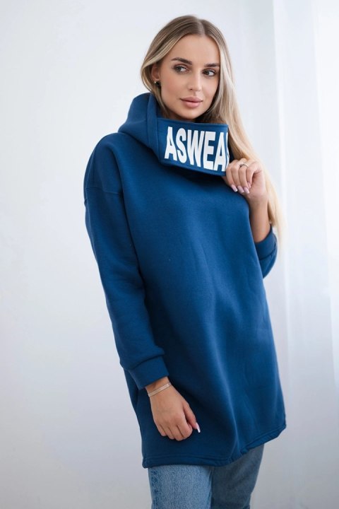 Bluza ocieplana z kapturem jeansowy Bluza ocieplana z kapturem jeansowy