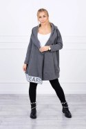 Bluza ocieplana z suwakiem grafitowa  