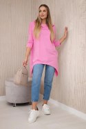 Bluza z nadrukiem roweru jasno różowa  