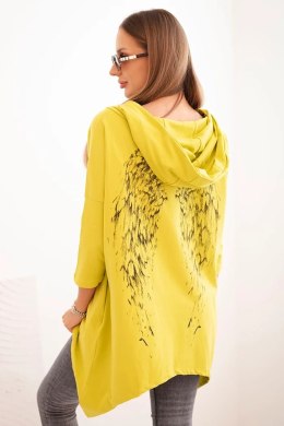 Bluza z nadrukiem skrzydeł kiwi  