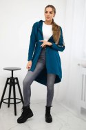 Bluza z suwakiem z tyłu morska  
