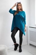 Bluzka oversize morska  