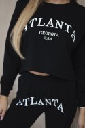 Komplet z nadrukiem Atlanta czarny  