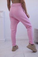 Komplet ze spodniami Baggy jasny różowy  