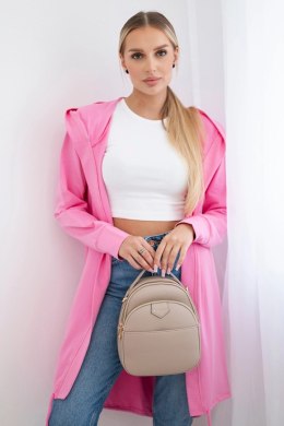 Bluza Narzutka z nadrukiem jasno różowa  