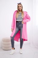 Bluza Narzutka z nadrukiem oversize jasno różowa  