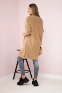Sweter z rękawami typu nietoperz camelowy  