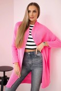 Sweter z rękawami typu nietoperz jasno różowy  