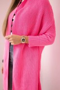 Sweter z rękawami typu nietoperz jasno różowy  