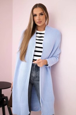 Sweter z rękawami typu nietoperz niebieski  