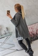 Bluza ocieplana z suwakiem grafitowa  