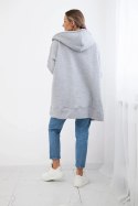 Bluza ocieplana z suwakiem szara  
