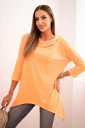 Bluza z nadrukiem skrzydeł pomarańczowy neon  