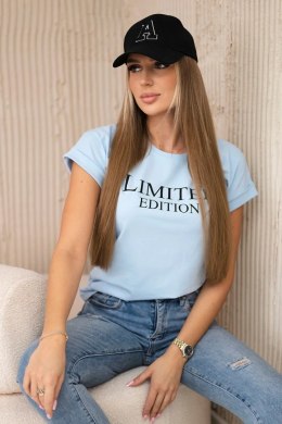 Bluzka Limited edition błękitny+czarny  