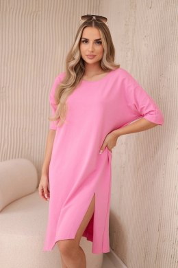 Sukienka oversize jasno różowa  