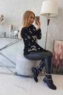 Sweter świąteczny z reniferem czarny  