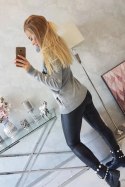Sweter świąteczny z reniferem szary  