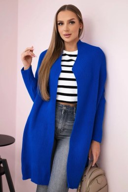 Sweter z rękawami typu nietoperz chabrowy  