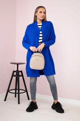 Sweter z rękawami typu nietoperz chabrowy  