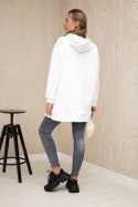 Bluza ocieplana z napami ecru  