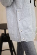 Bluza ocieplana z napami szara  