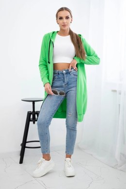 Bluza sukienkowa z kapturem jasna zielona  