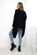Bluzka z nadrukiem oversize czarna  