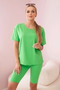 Komplet top+legginsy jasny zielony  