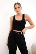 Komplet top+spodnie czarny  
