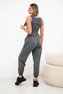 Komplet top+spodnie grafitowe  