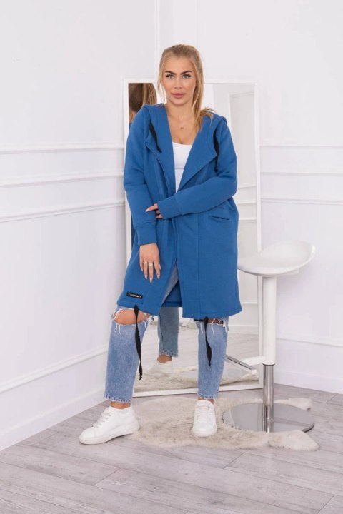 Bluza Narzutka ocieplana z kapturem jeansowa Bluza Narzutka ocieplana z kapturem jeansowa