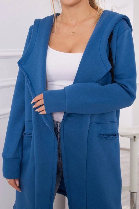Bluza Narzutka ocieplana z kapturem jeansowa Bluza Narzutka ocieplana z kapturem jeansowa