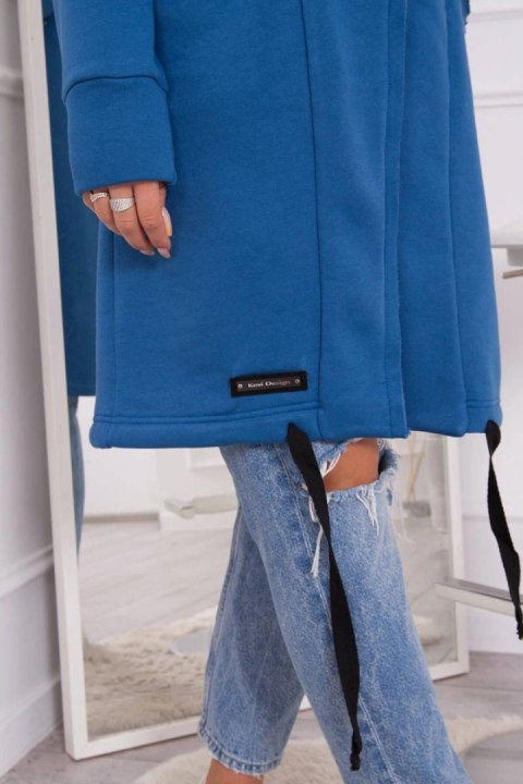 Bluza Narzutka ocieplana z kapturem jeansowa Bluza Narzutka ocieplana z kapturem jeansowa