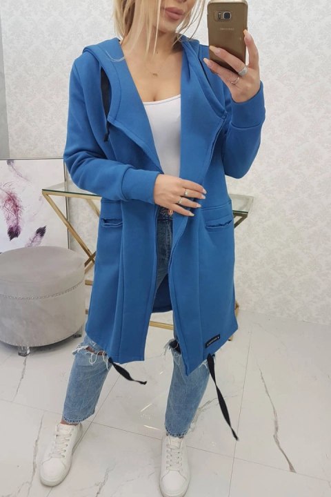 Bluza Narzutka ocieplana z kapturem jeansowa Bluza Narzutka ocieplana z kapturem jeansowa