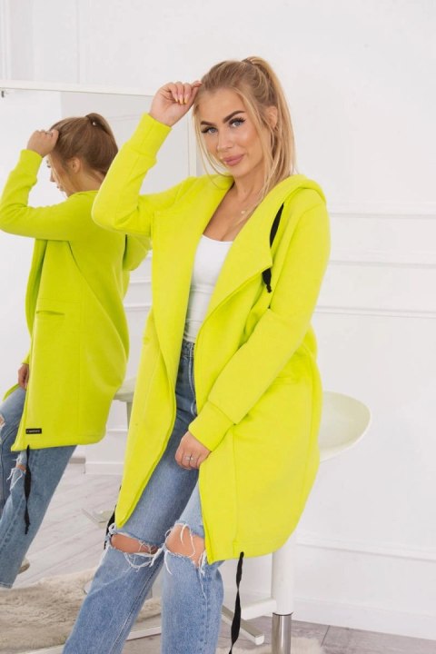 Bluza Narzutka ocieplana z kapturem pistacjowa Bluza Narzutka ocieplana z kapturem pistacjowa