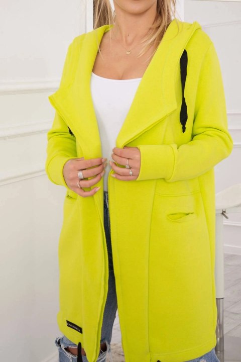 Bluza Narzutka ocieplana z kapturem pistacjowa Bluza Narzutka ocieplana z kapturem pistacjowa