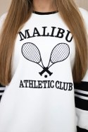 Bluza ocieplana Malibu biały+czarny  