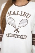 Bluza ocieplana Malibu ecru+mocca  