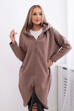 Bluza ocieplana długa mocca  